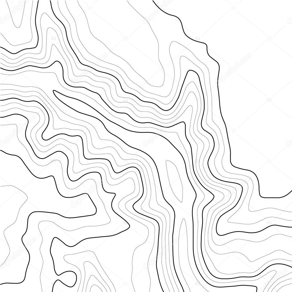 Topographic map contour background. Line topographic map contour background. Art design contour background.