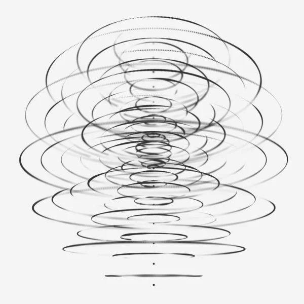 Partículas Esfera Esfera Abstrata Feita Pontos Partículas Esfera Renderização — Fotografia de Stock