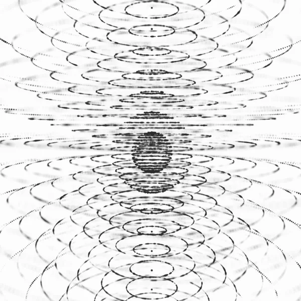 Partículas Esfera Esfera Abstracta Hecha Puntos Estilo Tecnología Futurista Partículas —  Fotos de Stock