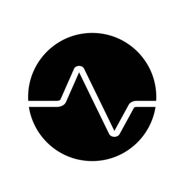 Kalp çizgisi. Vektör illüstrasyonu.