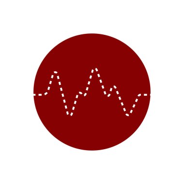 Kalp çizgisi. Vektör illüstrasyonu.