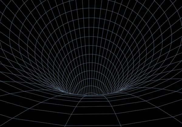 Túnel Túnel Wormhole Textura Grade Túnel Ilustração Vetorial — Vetor de Stock