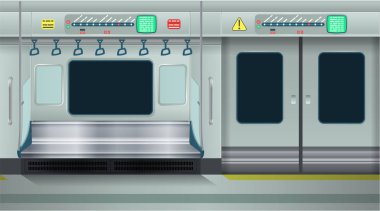 Şehir içi boş. Çizgi film vektör çizimi. Kusursuz arkaplan.