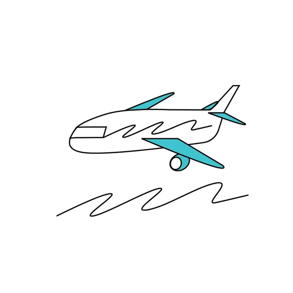 Aircraft Style Line Art — Stock Photo, Image