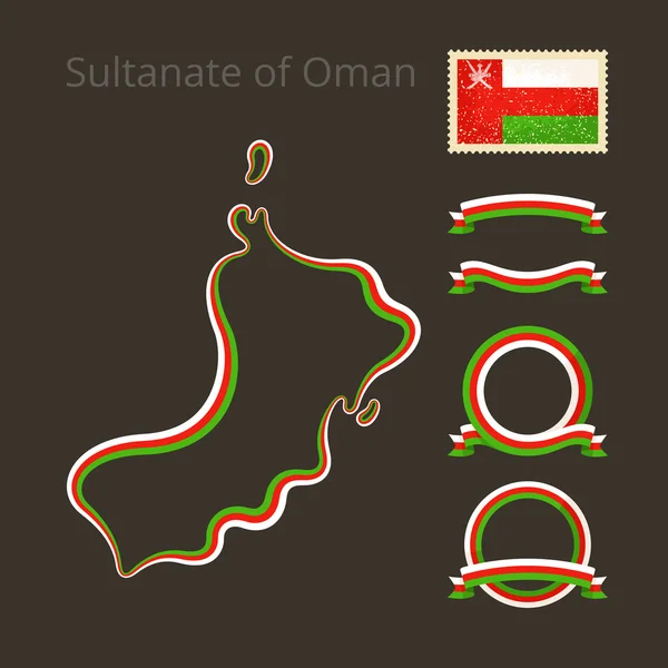 Kolory w Oman — Wektor stockowy