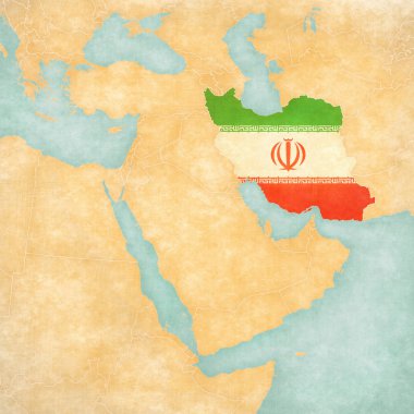 Orta Doğu - Iran Haritası