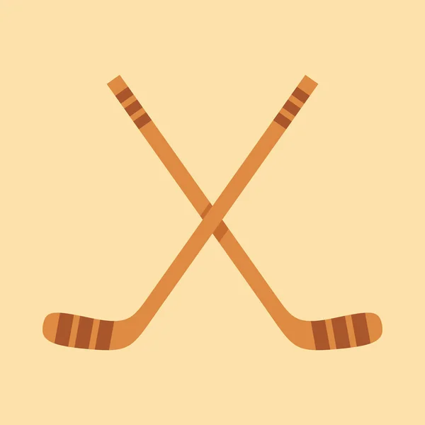 Crossed Ice Hockey Sticks Hockey Sticks Stock Vector (Royalty Free)  1416162956