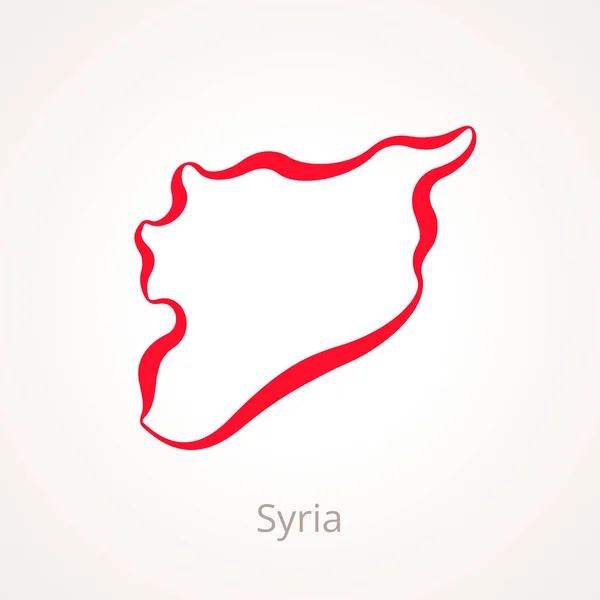 Syrie - Plan d'ensemble — Image vectorielle