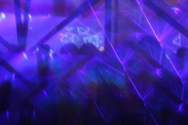 Abstrakte Lichter Nachtclub Tanzparty Hintergrund — Stockfoto