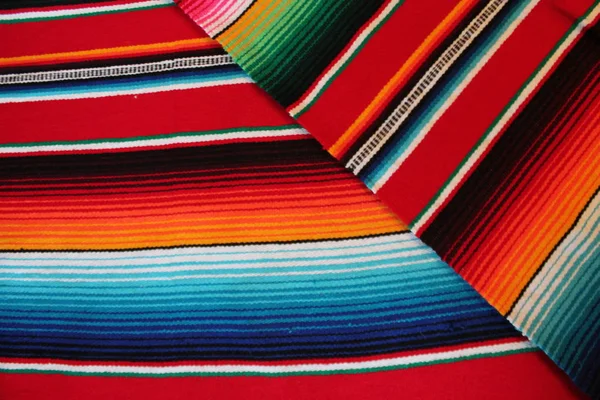 Poncho Background Mexican Mexico Blanket Serape Stock Photo Photograph Image — Stock fotografie