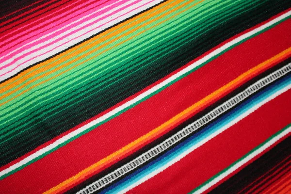 Poncho Background Mexico Traditional Cinco Mayo Rug Fiesta Stripes Copy — Stockfoto