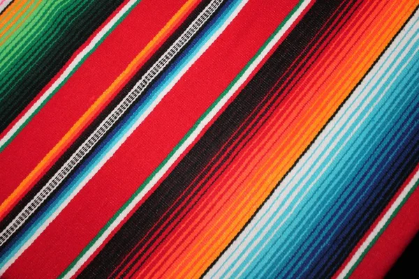 Mexico Traditional Cinco Mayo Rug Poncho Fiesta Background Stripes Copy — Stock Photo, Image
