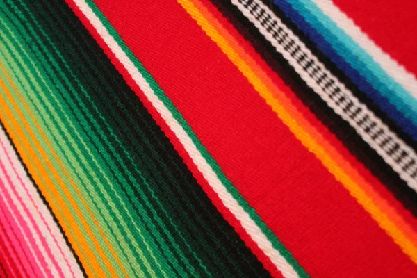 Mexico Mexican cinco de mayo poncho blanket  fiesta background with stripes stock, photo, photograph, image, picture, — Stock Photo, Image