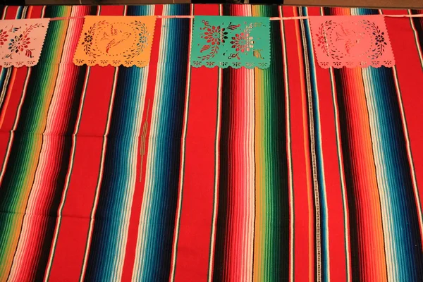 Mexico poncho sombrero skull background fiesta cinco de mayo decoration bunting 
