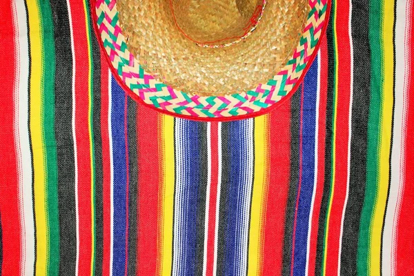 Panço sombrero meksika arka plan Meksika geleneksel cinco de mayo halı fiesta çizgili stok, fotoğraf, fotoğraf, resim, resim, — Stok fotoğraf