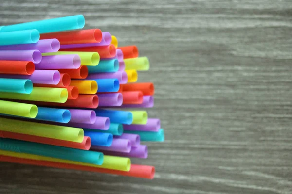 Straw Straws Plastic Drinking Background Colourful Full Screen Single Use — Stock Photo, Image