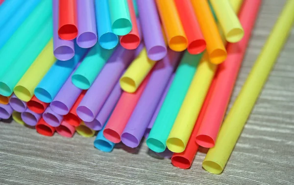 Straw straws plastic drinking background colourful  full screen single use pollution  stock, photo, photograph, image, picture, — Stock Photo, Image