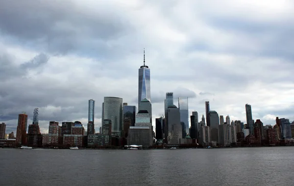 Nowy Jork Usa 2019 Widok Centrum Manhattanu Drapacze Chmur Veiw — Zdjęcie stockowe