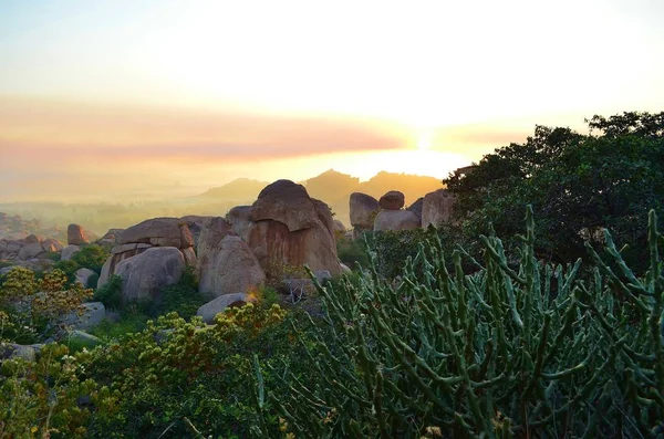 Rovine Hampi Antica Città India — Foto Stock