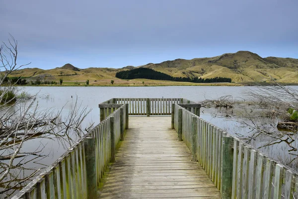 Lake Elterwater in Southern Marlborough, Neuseeland, Südinsel. — Stockfoto