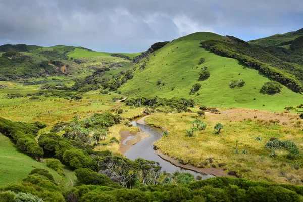 Hermoso Paisaje Cerca Pista Granja Pupone Sol Que Sale Bajo —  Fotos de Stock