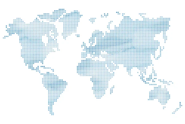 Cerchio Modello Mappa Del Mondo Illustrazione Acquerello Sfondo Bianco — Foto Stock