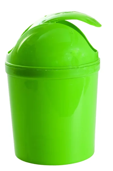 Green plastic container for waste — Stock Photo, Image