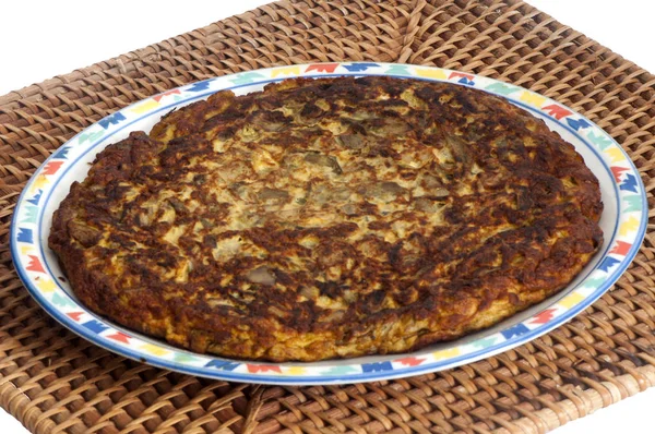 An omelet with artichokes — Stock Photo, Image