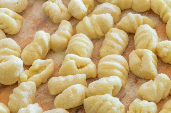 A uncooked gnocchi — Stock Photo, Image