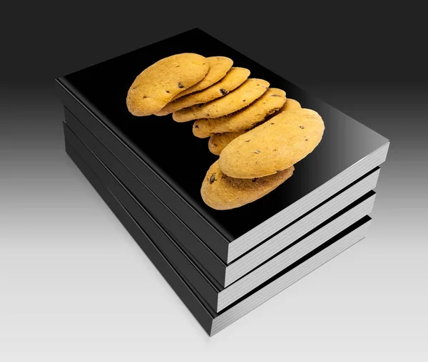 Galletas con gotas de chocolate —  Fotos de Stock