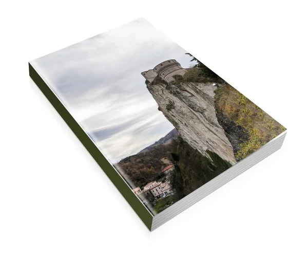 Kniha středověký hrad — Stock fotografie