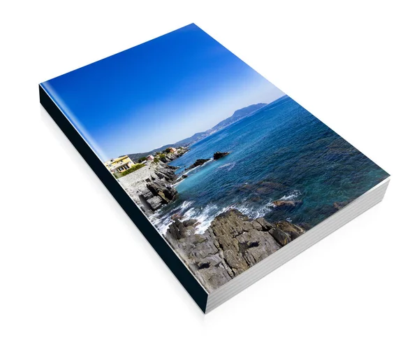 Livre de côte rocheuse de Nervi à Gênes — Photo