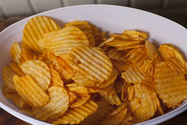 Potato Chips Ready for a Party — Stock Photo, Image