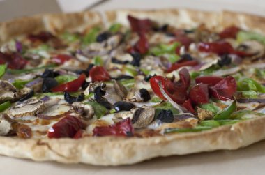 Vejetaryen biber Pizza