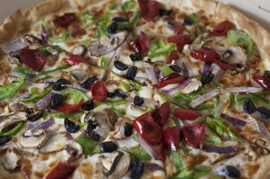 Vejetaryen biber Pizza