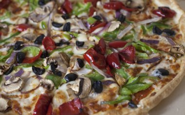 Vejetaryen biber Pizza