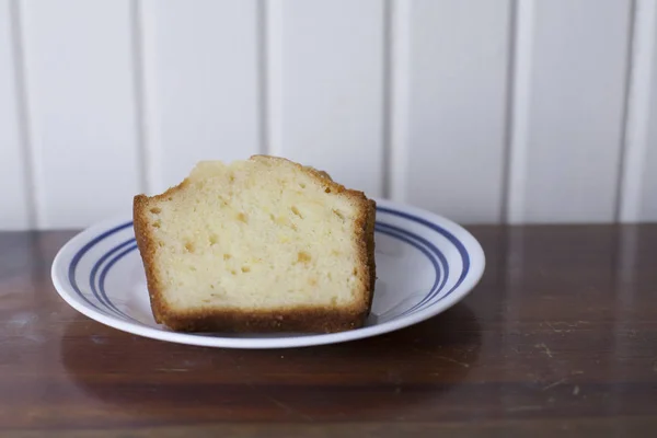 Gesneden Pound cake — Stockfoto