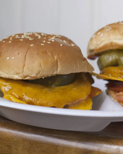 Hamburguesas Vegetales Grandes —  Fotos de Stock