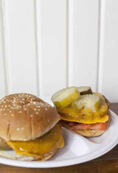 Duże Veggie Burgery — Zdjęcie stockowe