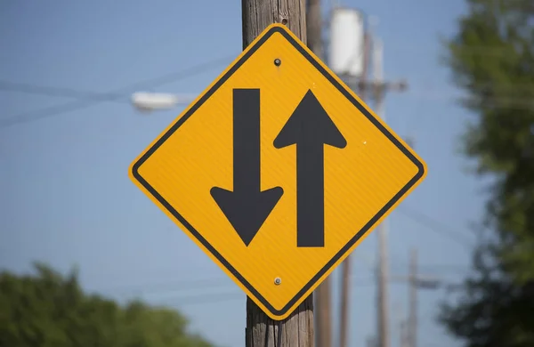 Einbahnstraßenschild — Stockfoto