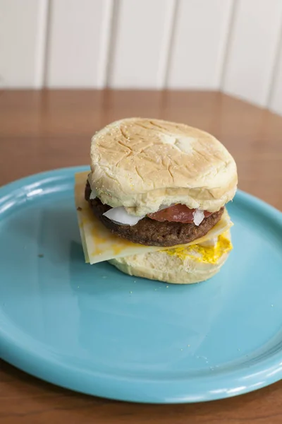 Cheeseburger vegetariano — Fotografia de Stock