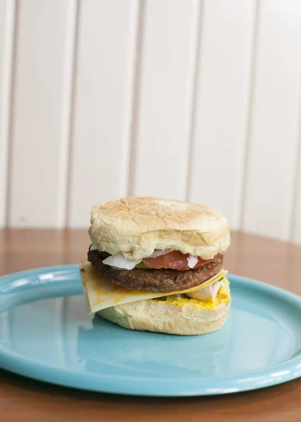 Vegetarischer Käseburger — Stockfoto