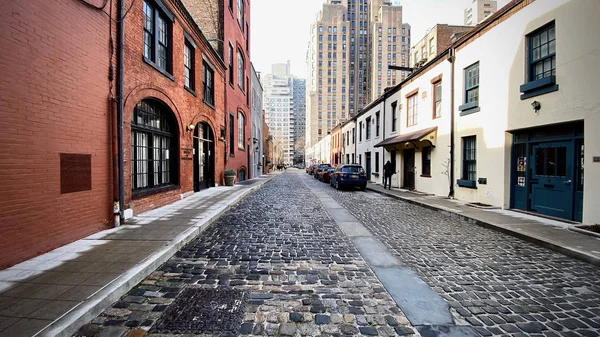 Washington Mews Uma Rua Curta Com Arquitetura Europeia Conectando Quinta — Fotografia de Stock