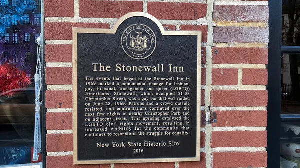Stonewall Inn işaretleyiciName