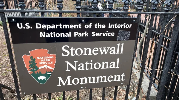 National Park Service Stonewall sign