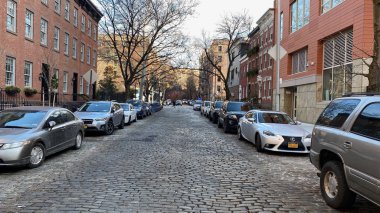 Manhattan 'daki Cobblestone Caddesi.