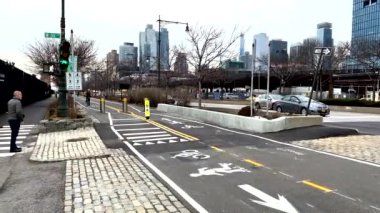 Manhattan Greenway bike lanes in midtown