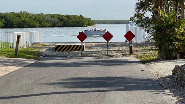 Форт Майерс Бич Флорида Местная Туристическая Лодка Заливе Эстеро Вид — стоковое фото