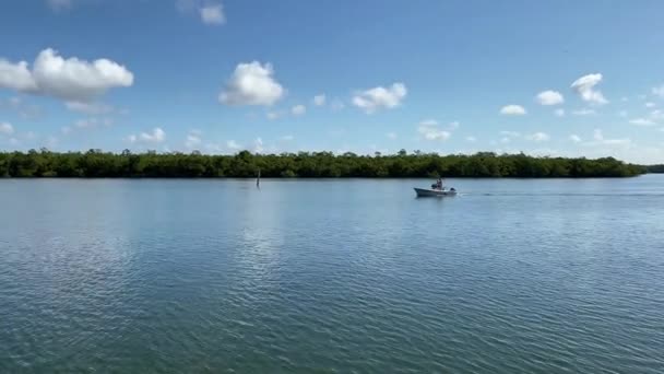 Fort Myers Beach Florida Piacere Mestiere Sulla Back Bay Estero — Video Stock