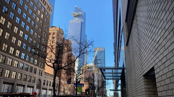 New York Usa Mei 2020 Hudson Yards Superhoge Wolkenkrabbers Gezien — Stockfoto